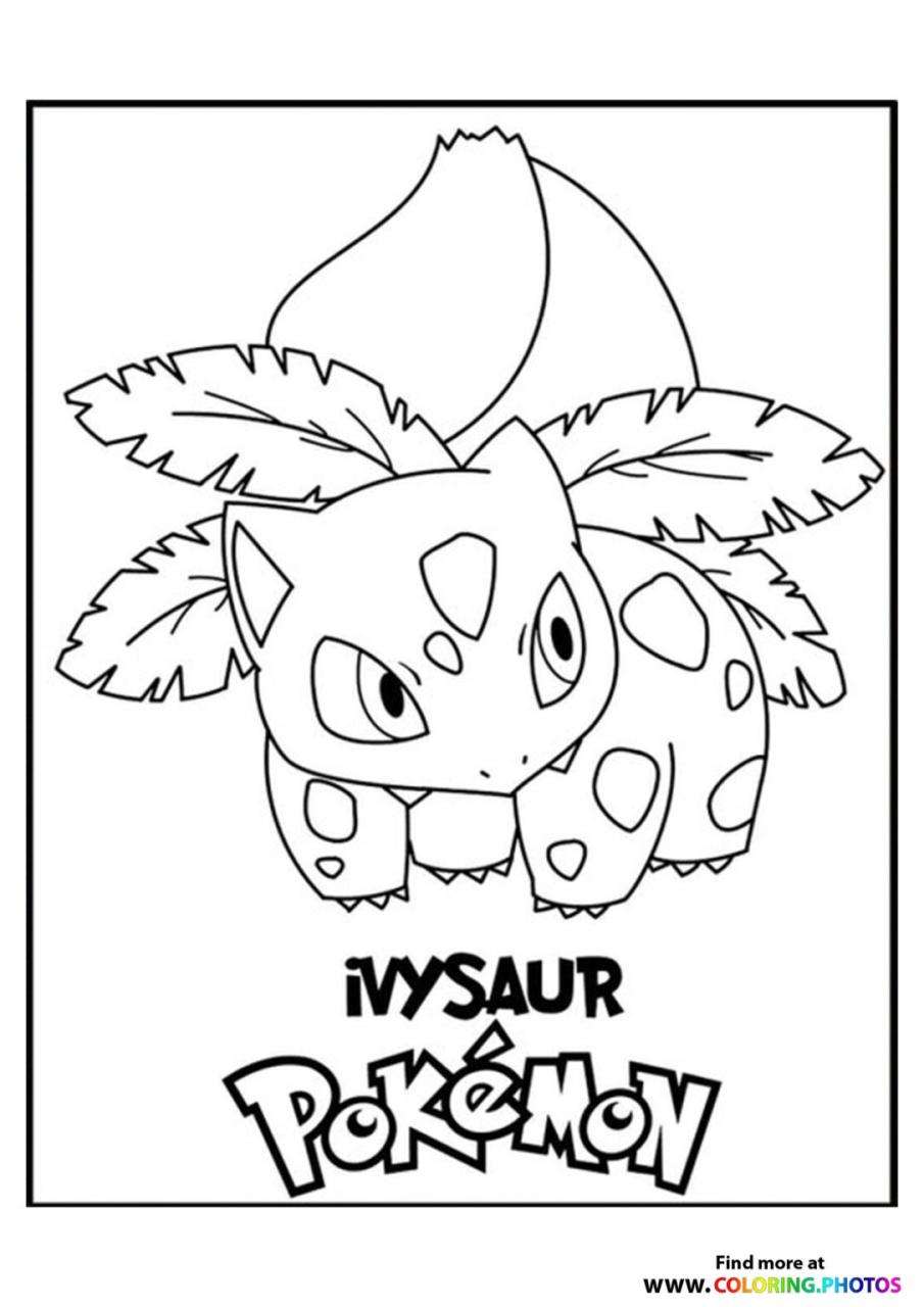 10 Fierce Ivysaur Pokémon Coloring Pages to Unleash Your Inner Artist