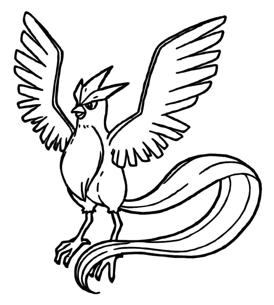 10 Legendary Articuno Pokemon Coloring Pages for Fans