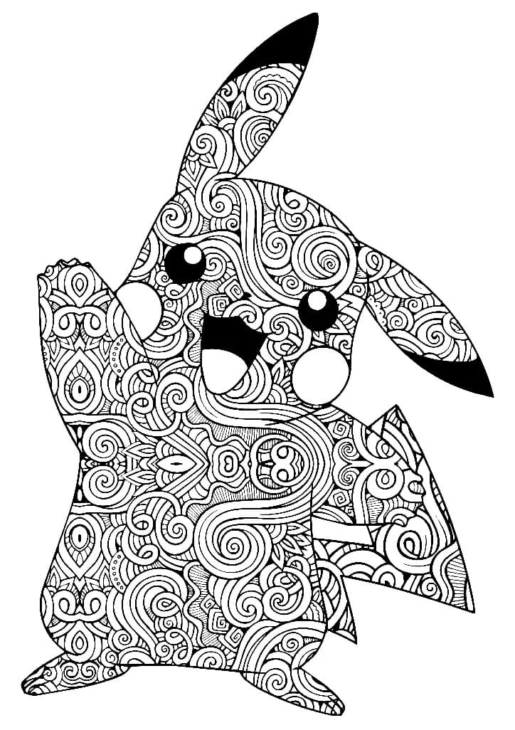 10 Unique Pikachu Mandala Coloring Pages to Relax and De-Stress