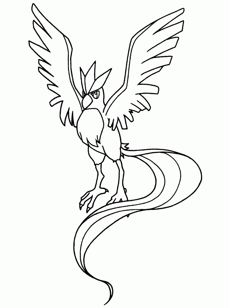 10 Legendary Birds Pokémon Coloring Pages to Download