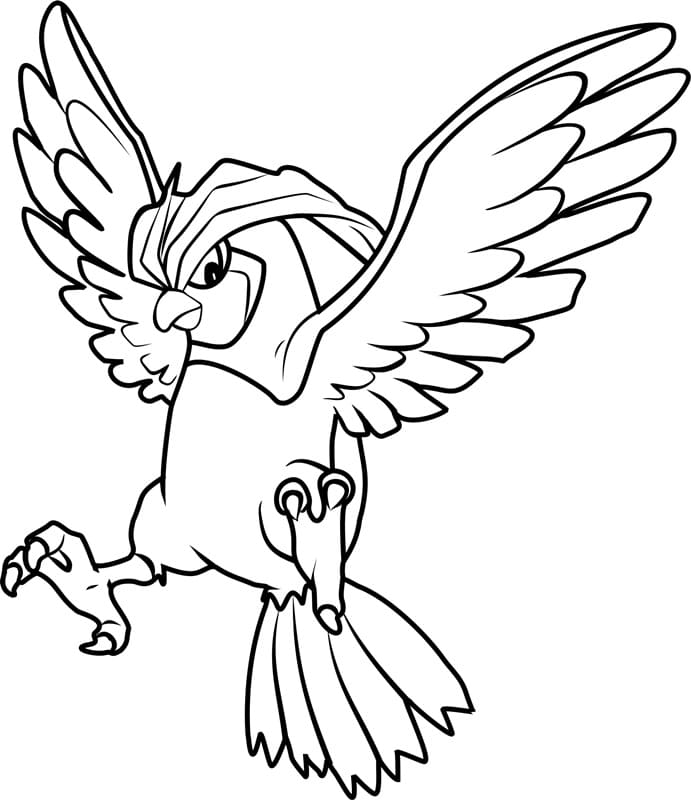 10 Classic Pokemon Coloring Pages Featuring Pidgeotto: Unleash Your Inner Artist