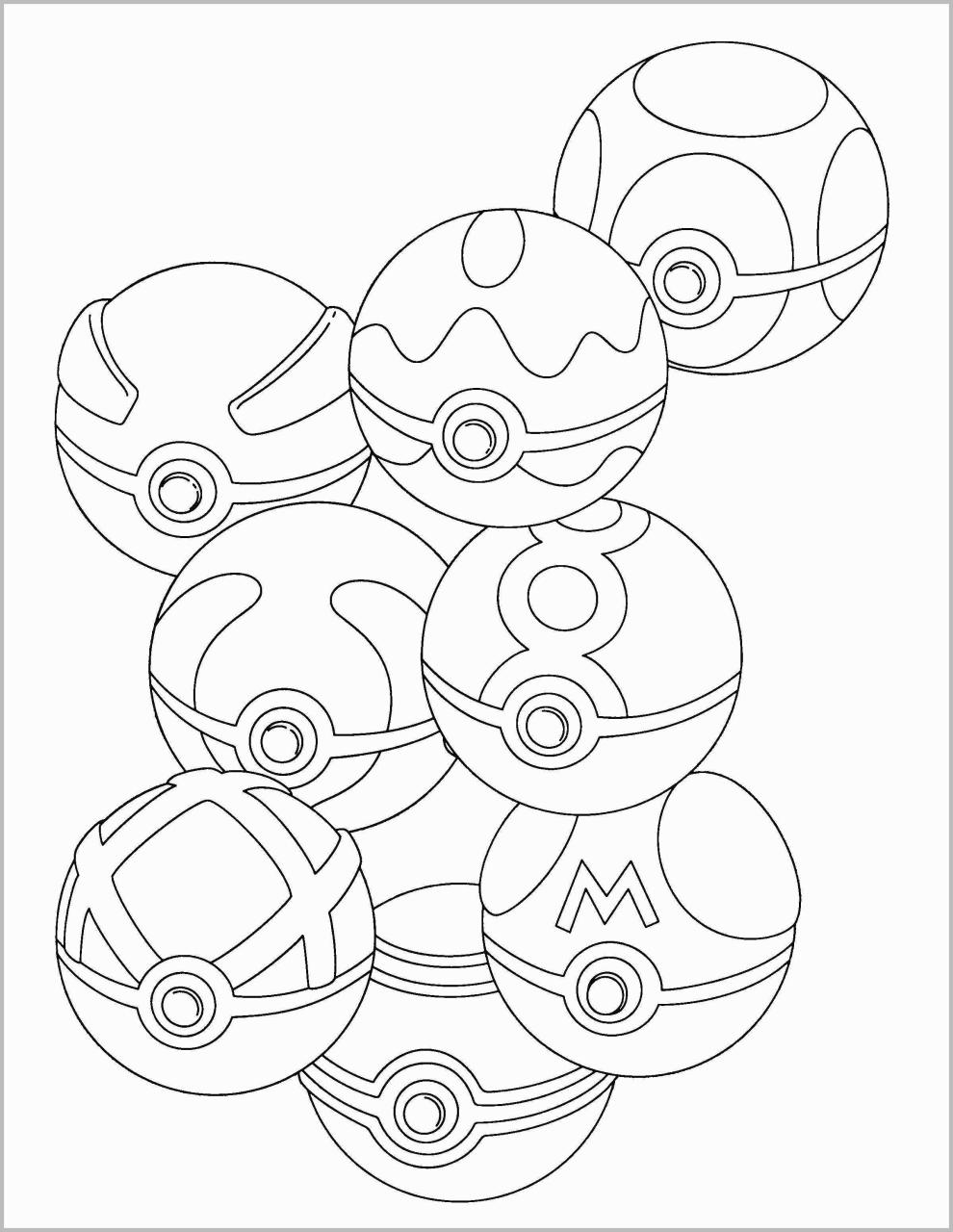 10 Cool Pokemon Ball Coloring Pages to Try