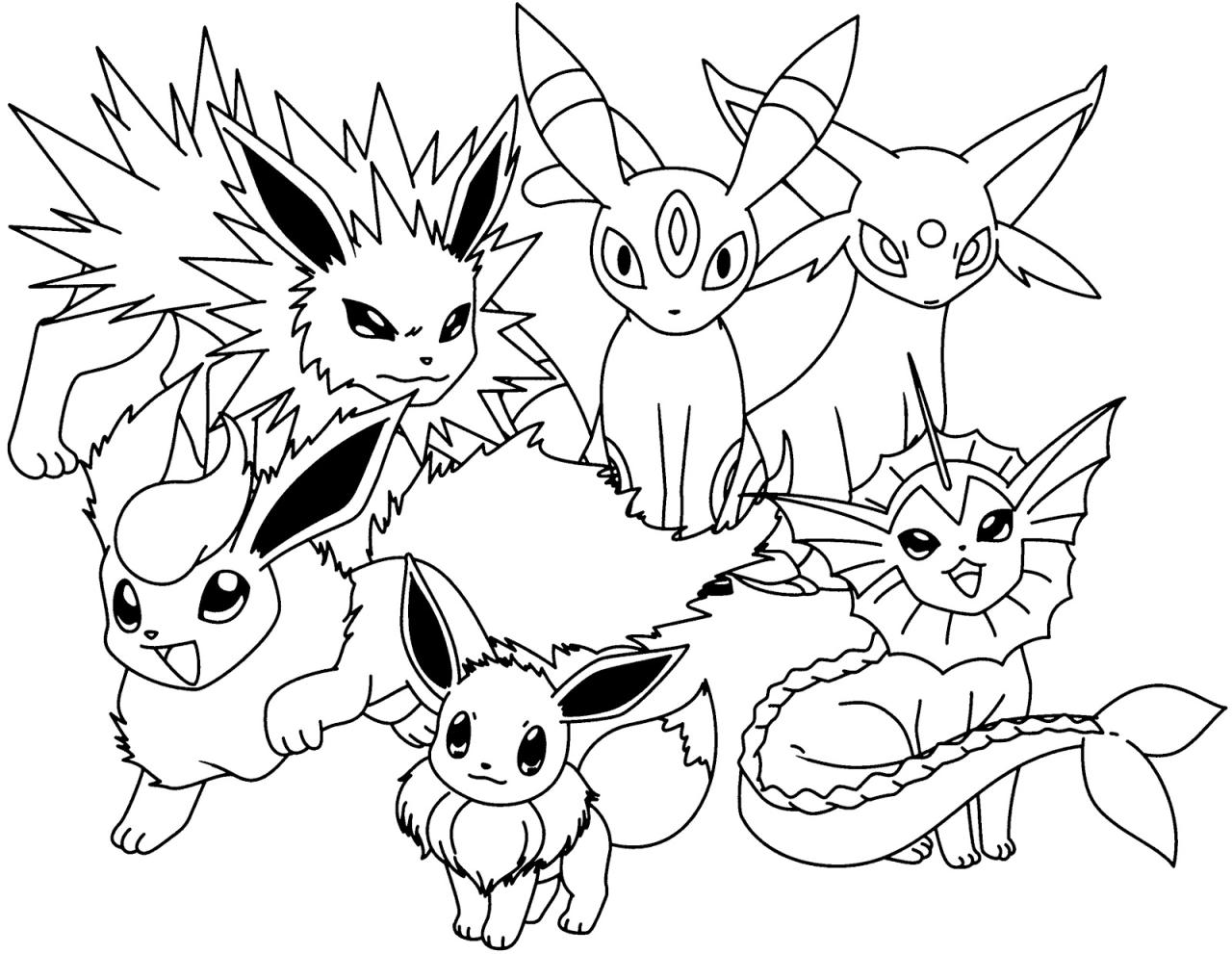 10 Pokemon Coloring Pages Of Eevee Evolutions: A Comprehensive Guide for Creative Expression