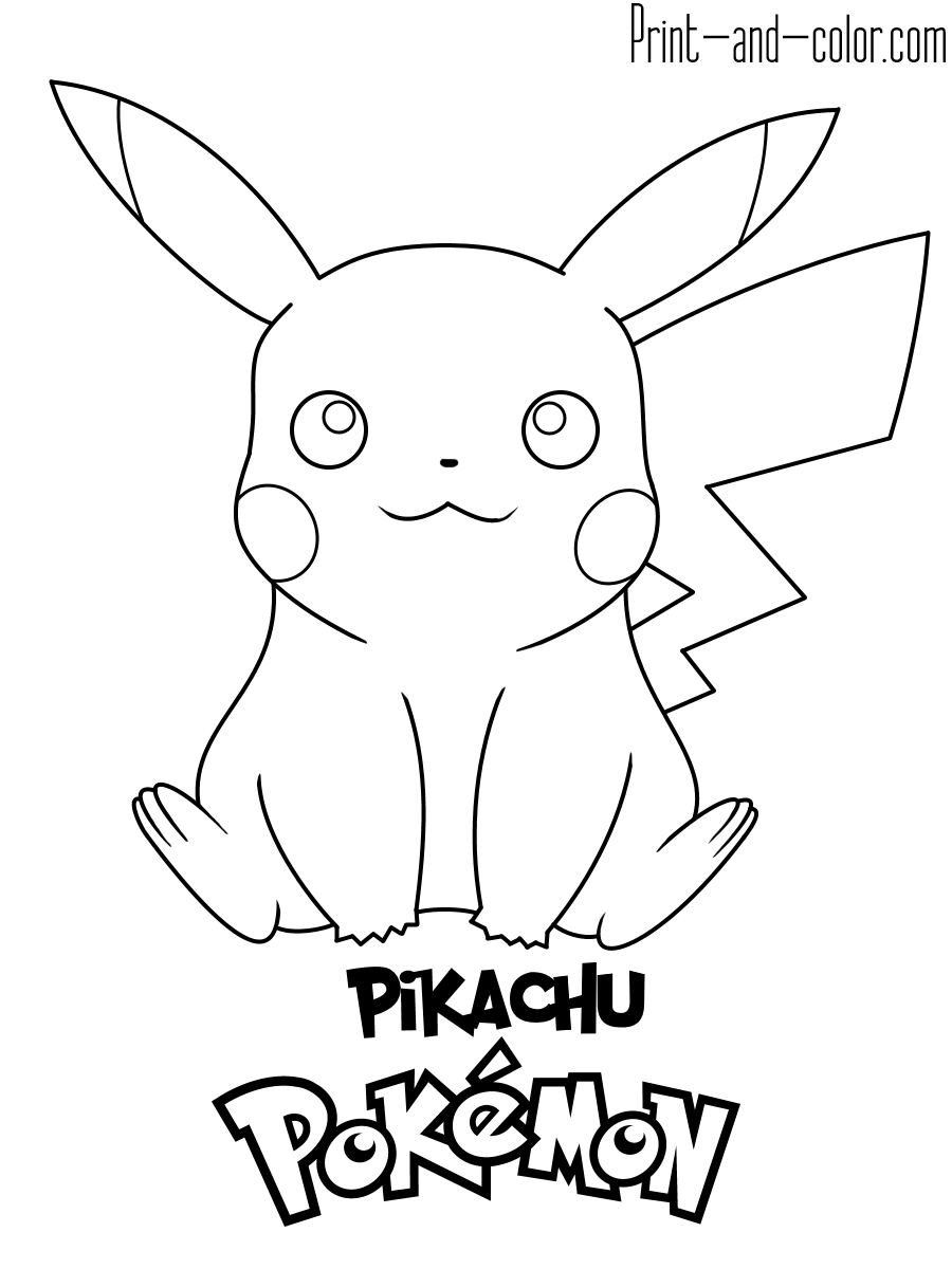 40+ Best of Free Pokemon Coloring Pages For Kids Colored