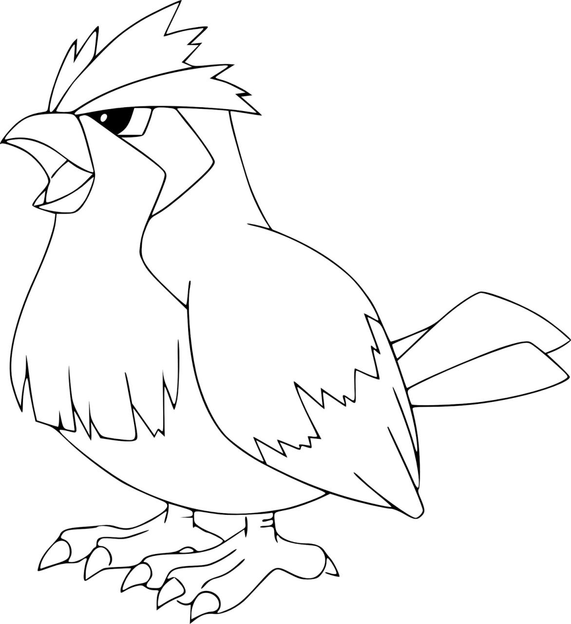 10 Adorable Pidgey Pokémon Coloring Pages for Kids