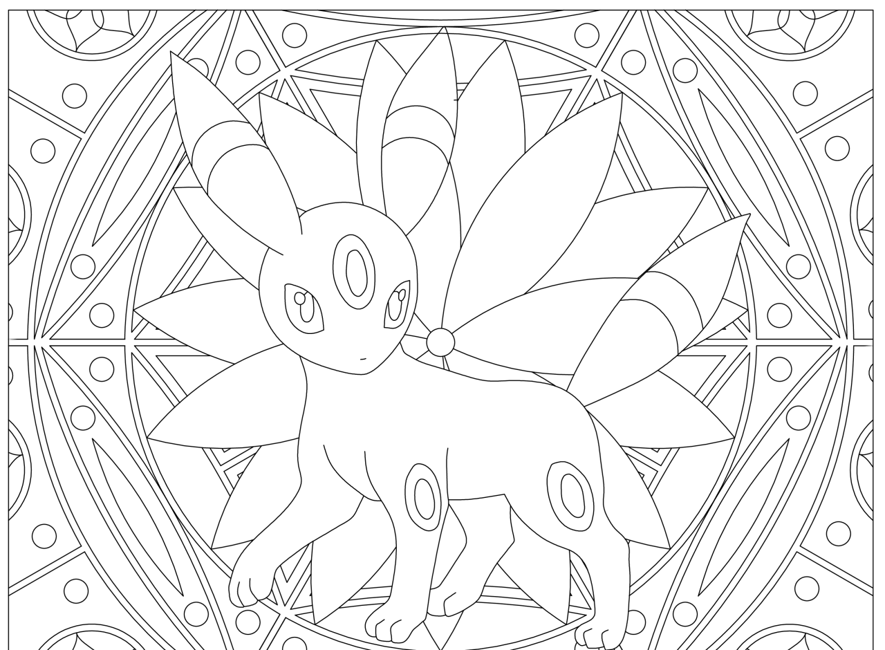 10 Cool Umbreon Pokemon Coloring Pages for Fans