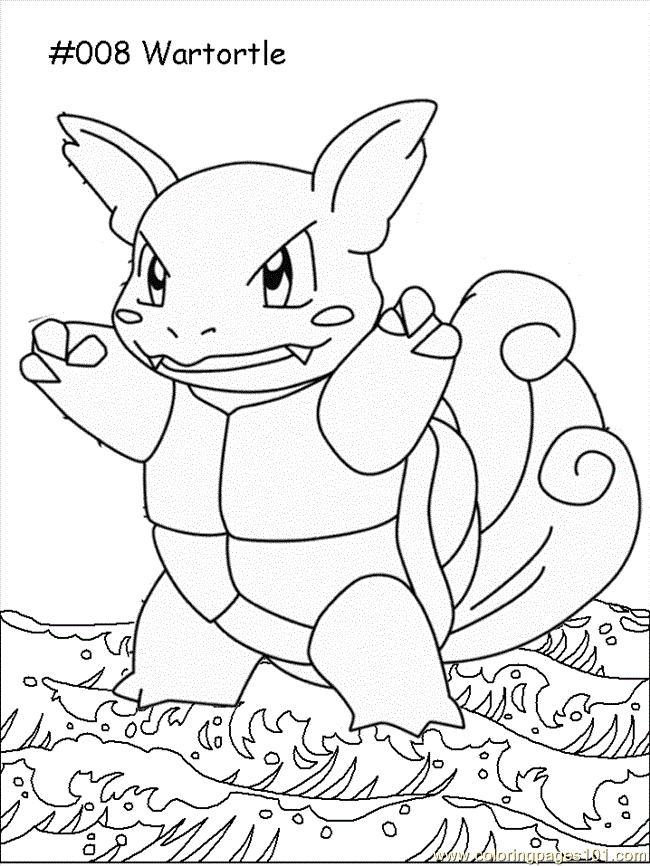 10 Detailed Pokemon Coloring Pages with Wartortle