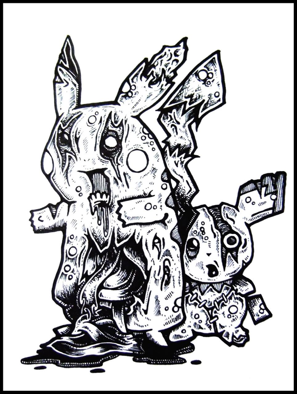 10 Zombie Pokémon Coloring Pages That Will Haunt Your Dreams