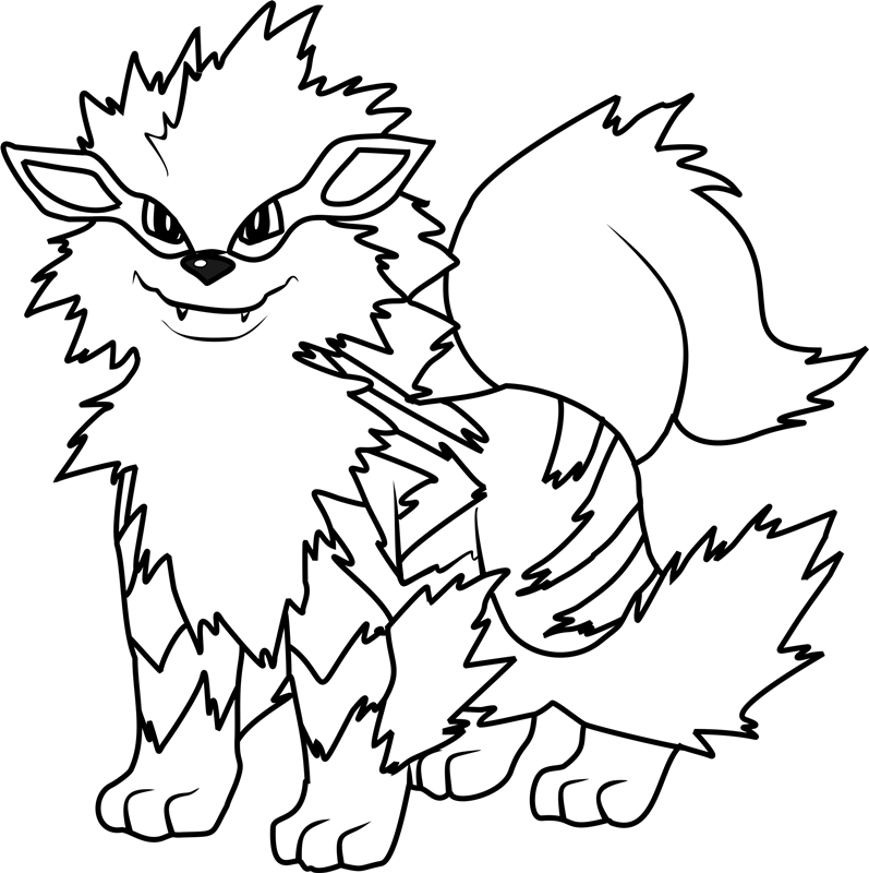 10 Arcanine Pokémon Coloring Pages to Unleash Your Inner Artist