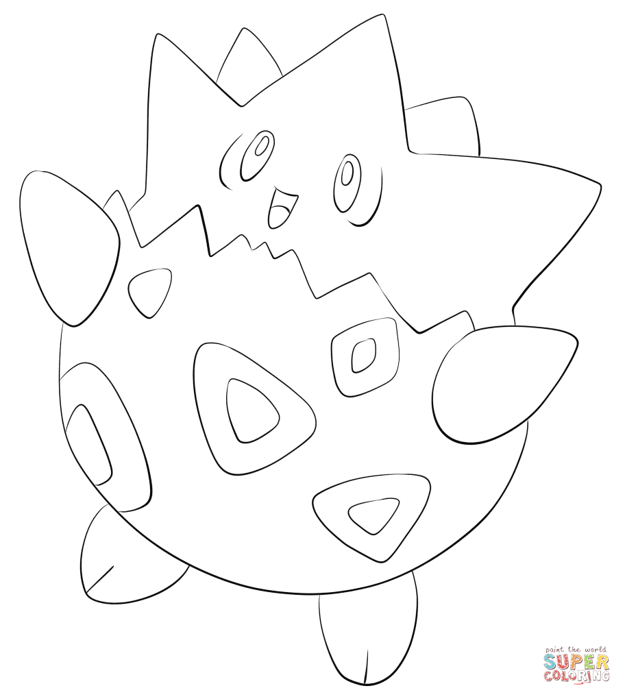 10 Captivating Togepi Coloring Pages for Pokémon Enthusiasts