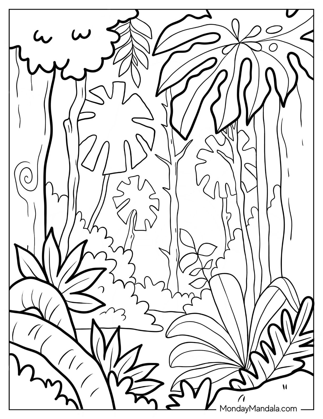 18 Jungle Animal Printable Coloring Pages 15