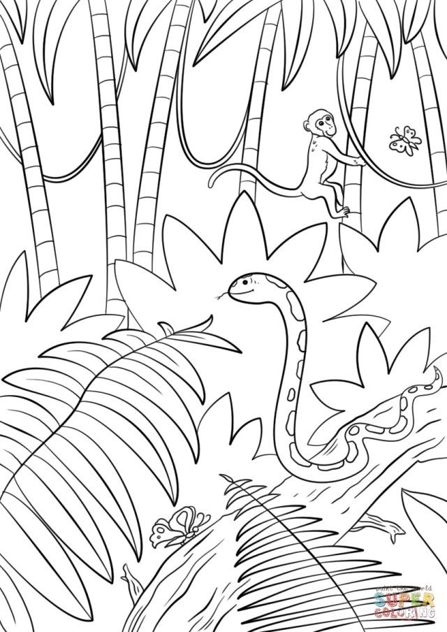 18 Jungle Animal Printable Coloring Pages 6