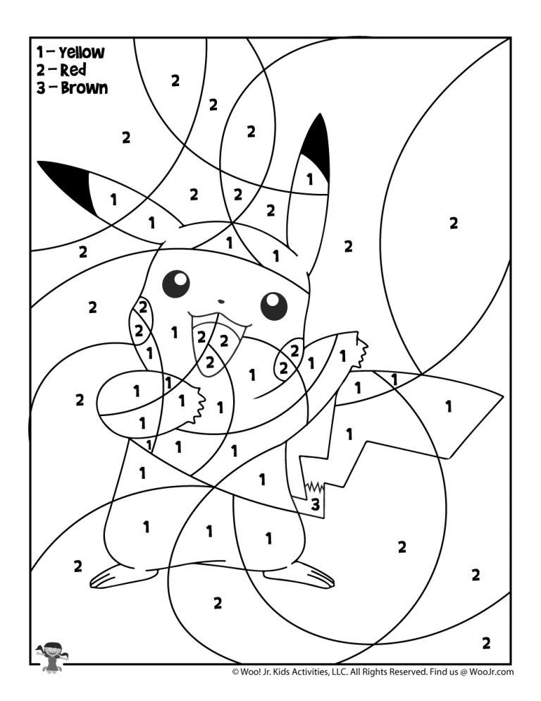 10 Pokémon Coloring Pages Color By Number: Unleash Your Inner Artist and Dive into the World of Pokémon!