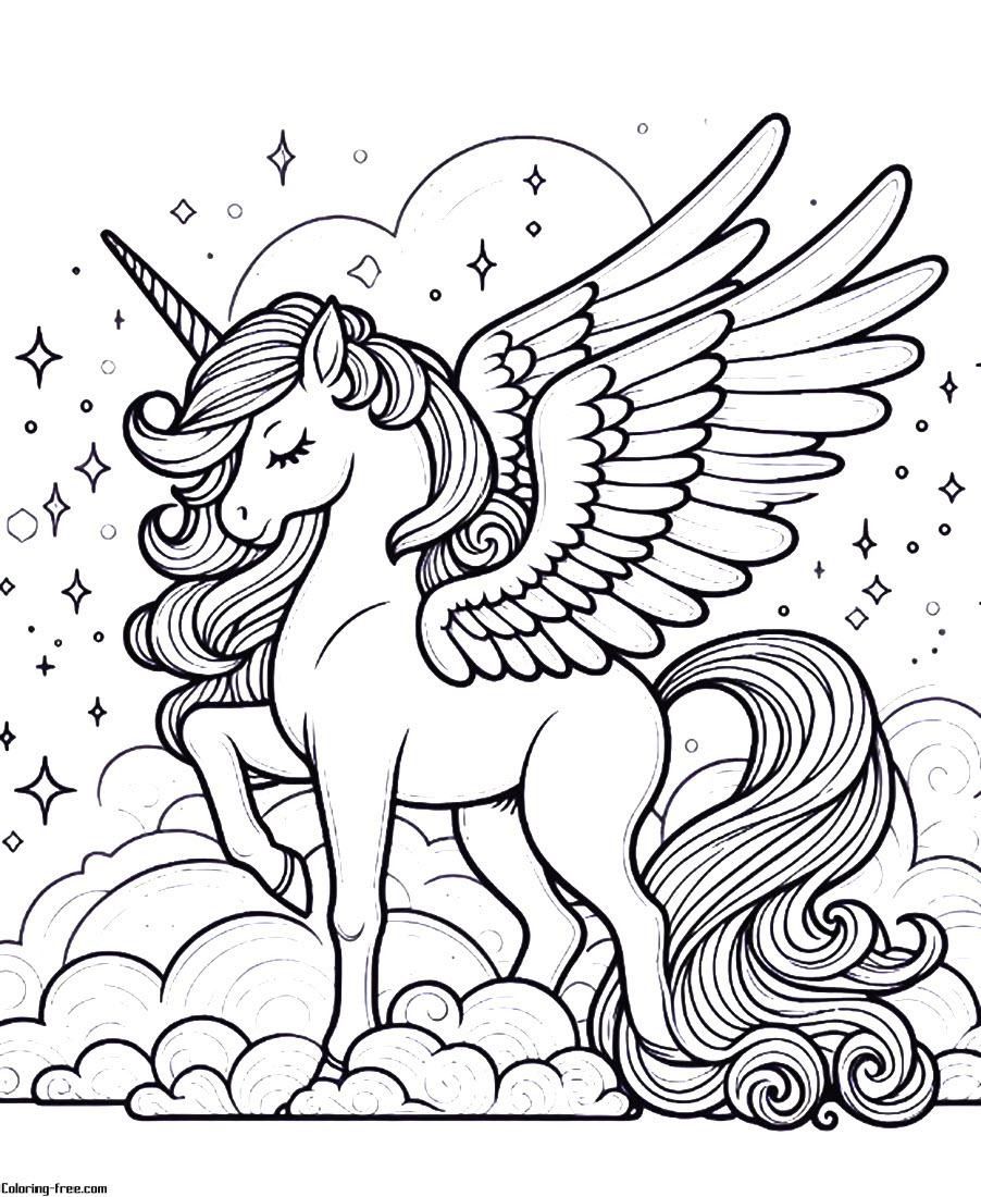 20 Alicorn Coloring Pages (Free Unique Printables)