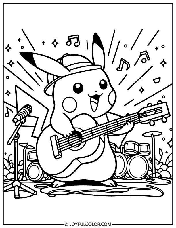 20 Pikachu Coloring Pages for Kids - Free PDF Printable!