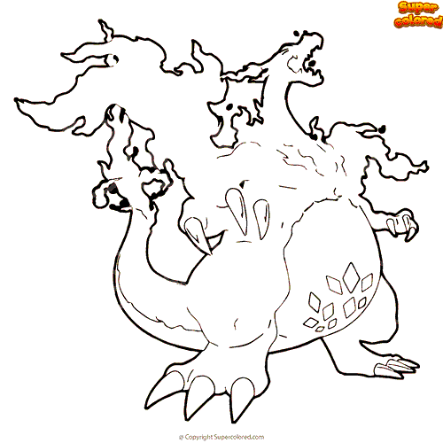 10 Captivating Charizard Vmax Coloring Pages for Pokemon Enthusiasts