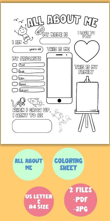 30 All About Me Printable Coloring Pages 11