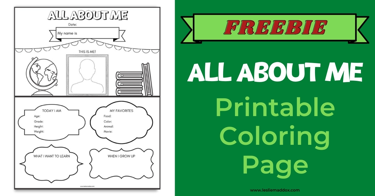 30 All About Me Printable Coloring Pages 29