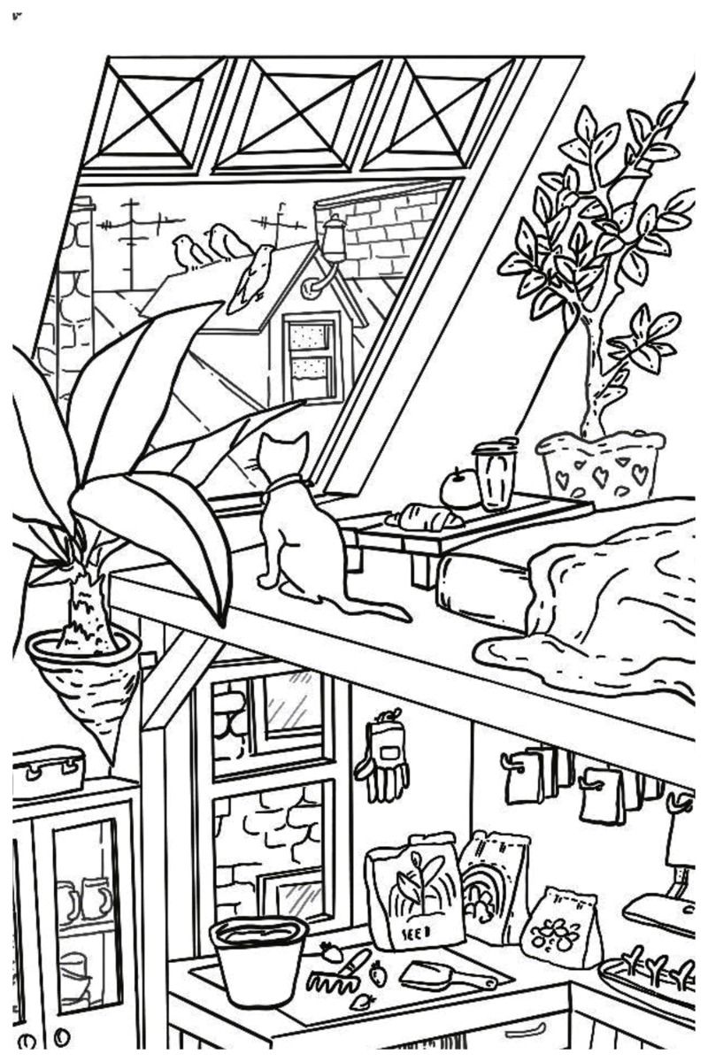 33 Aesthetic Coloring Pages for Adult Free Printable 16