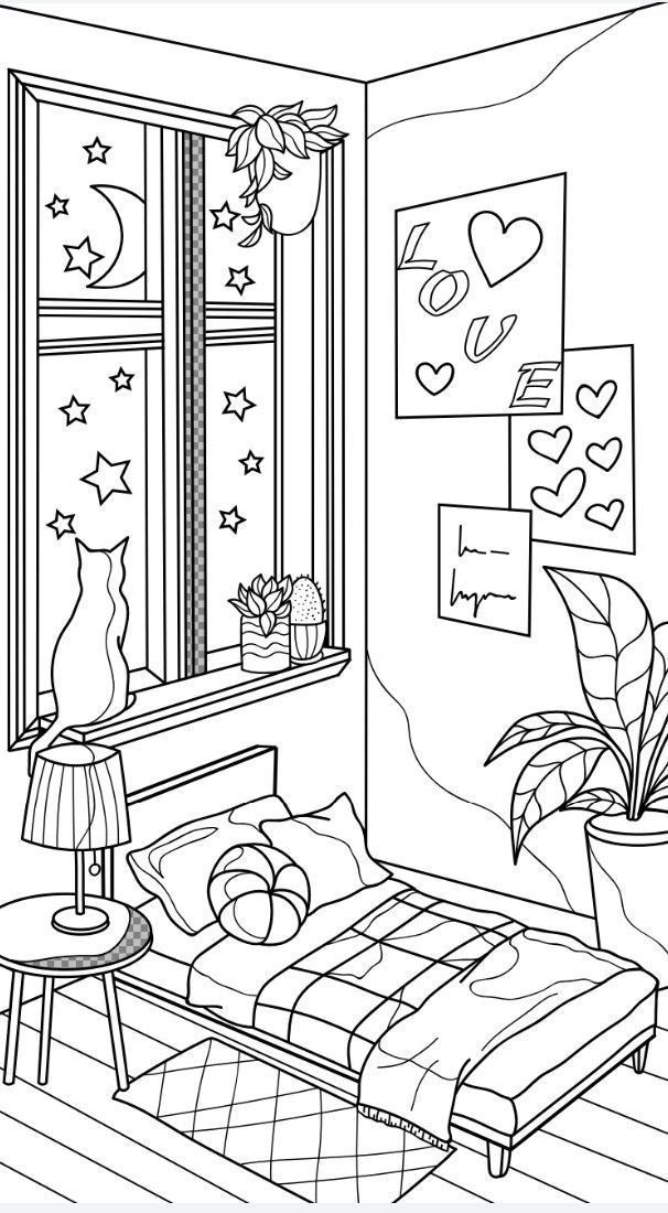 33 Aesthetic Coloring Pages for Adult Free Printable 21