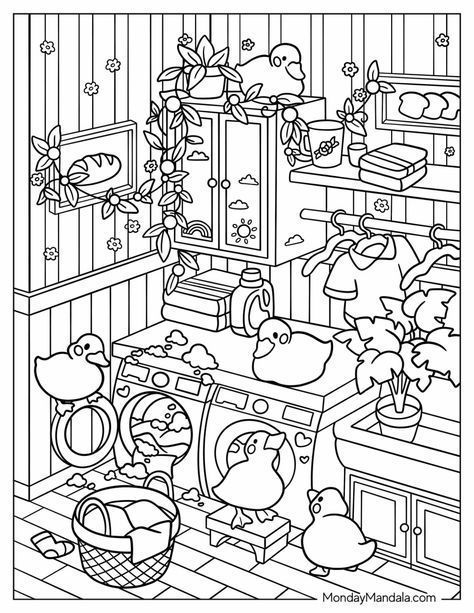 33 Aesthetic Coloring Pages for Adult Free Printable 33