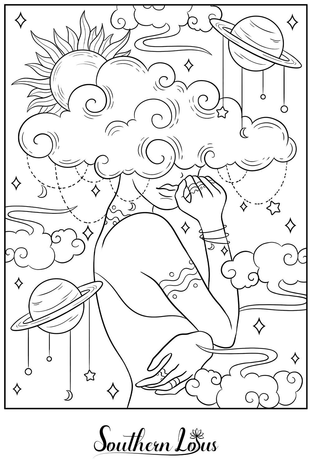 42 Aesthetic Adult Coloring Pages Free Printable 17