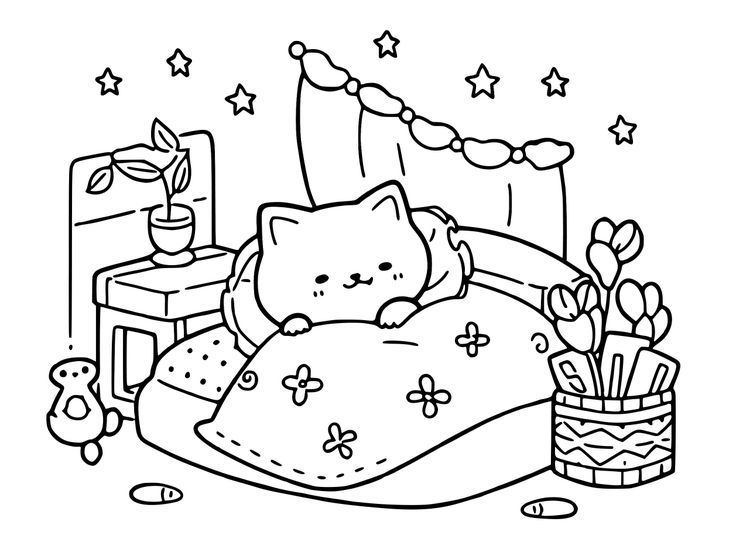 46 Coloring Pages Aesthetic for Adult Free Printable 3