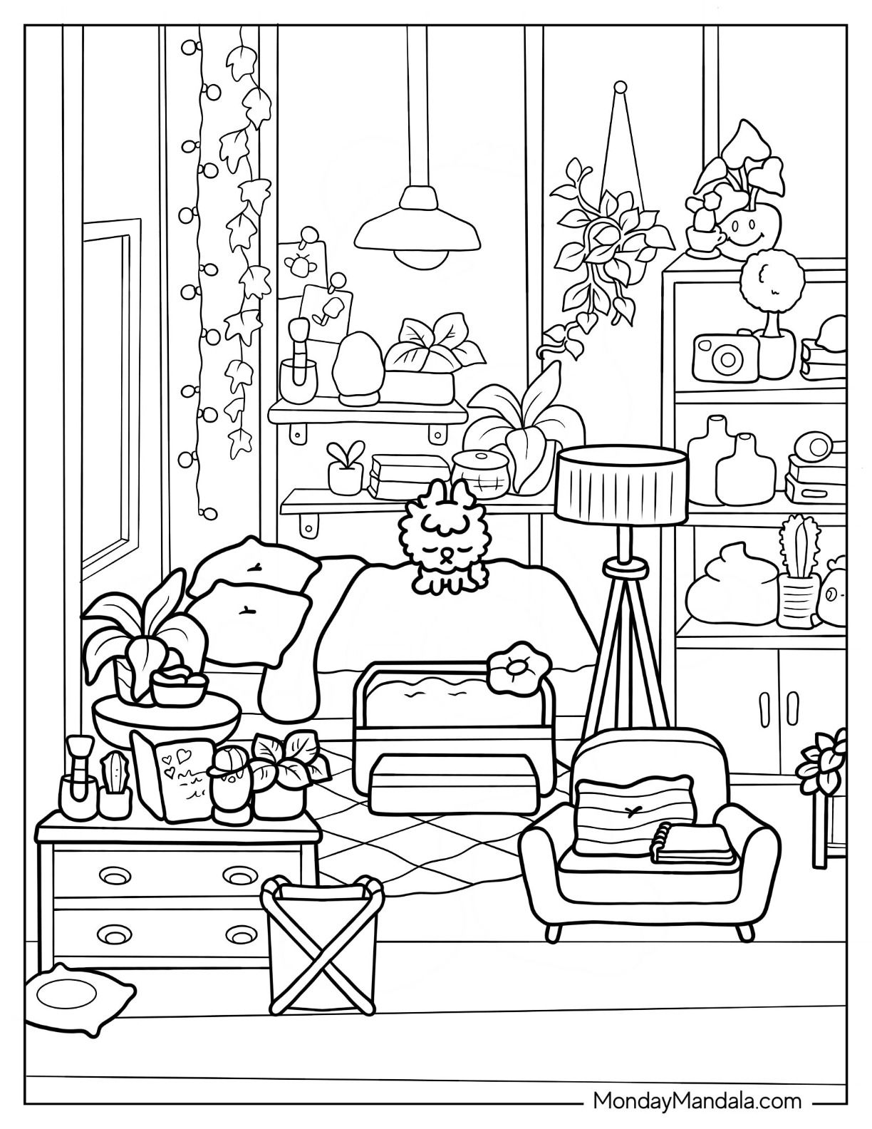 46 Coloring Pages Aesthetic for Adult Free Printable 30