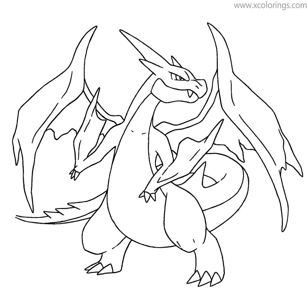 28 Charizard Pokemon Coloring Pages for Kids