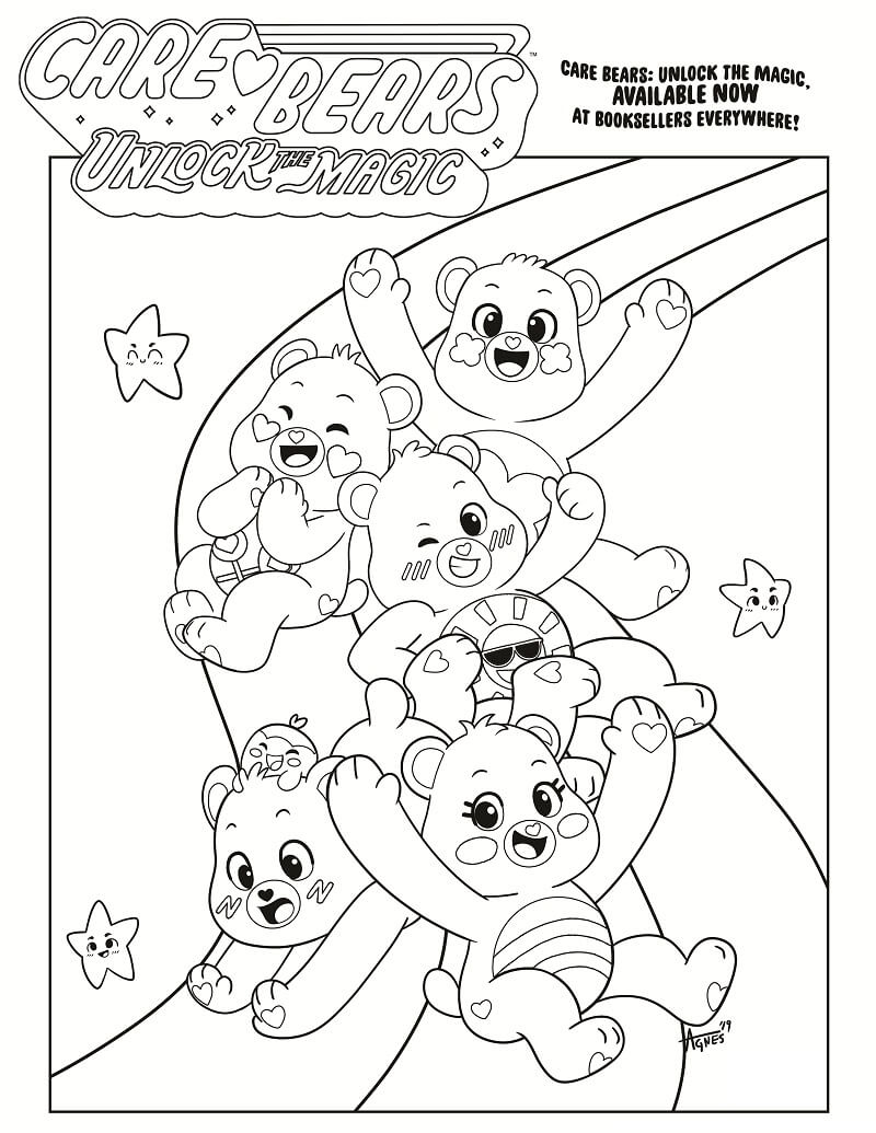 10 Care Bears Printable Coloring Pages for Kids of All Ages