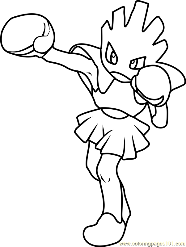 10 Hitmonchan Pokémon Coloring Pages for Your Artistic Journey