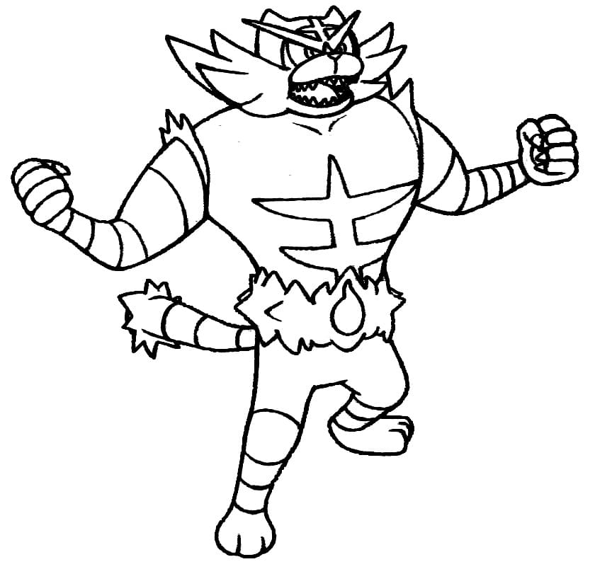 10 Incineroar Pokémon Coloring Pages: Unleash the Fire Within