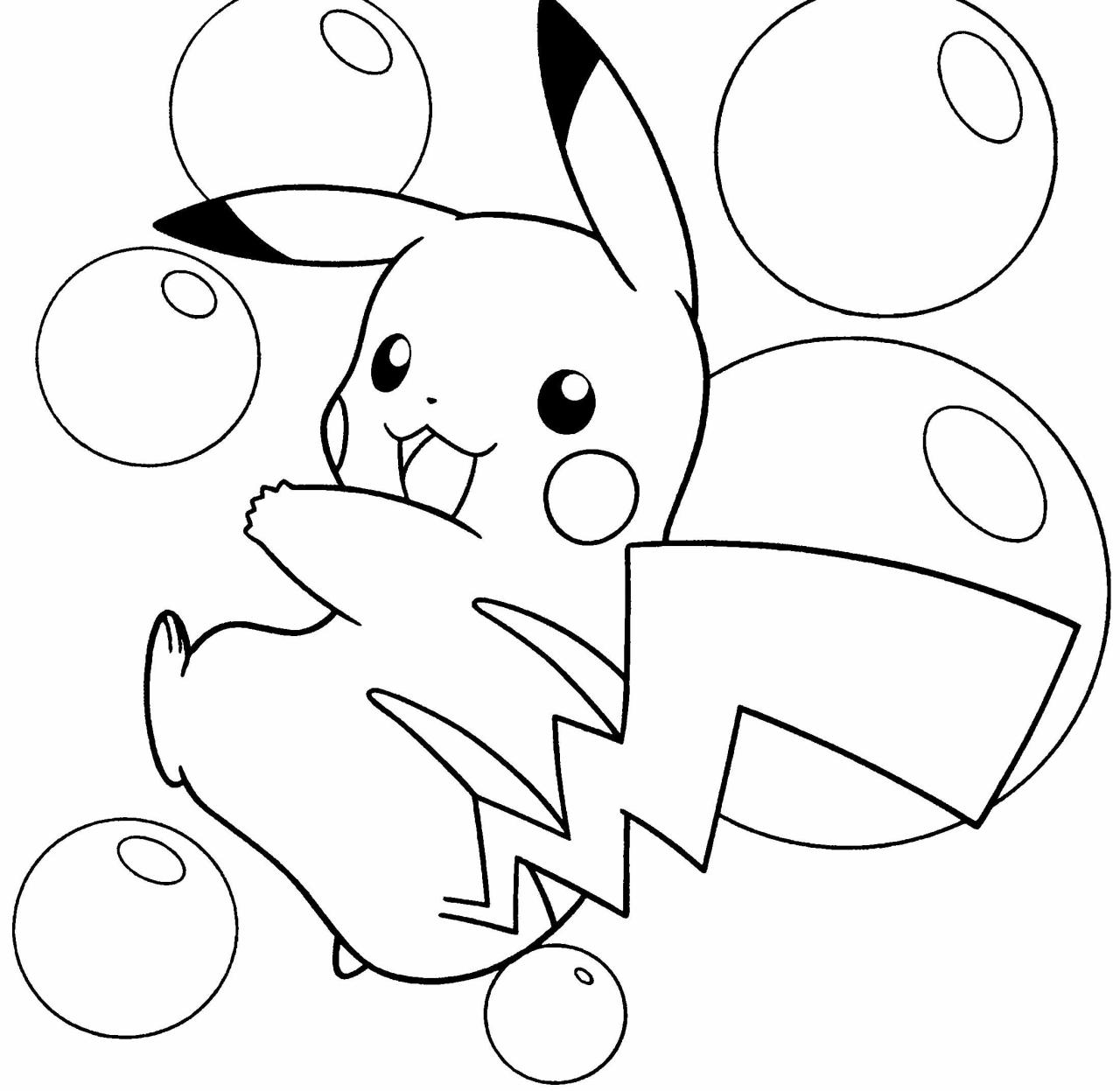 10 Pikachu Pokémon Coloring Pages for Hours of Electric Fun