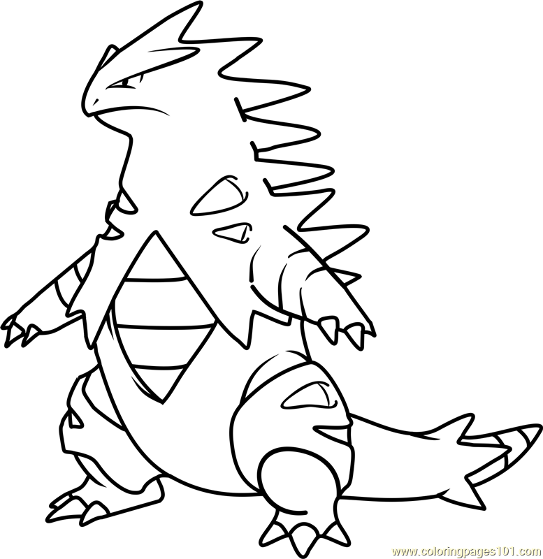 10 Tyranitar Pokémon Coloring Pages for Unleashing Your Inner Artist