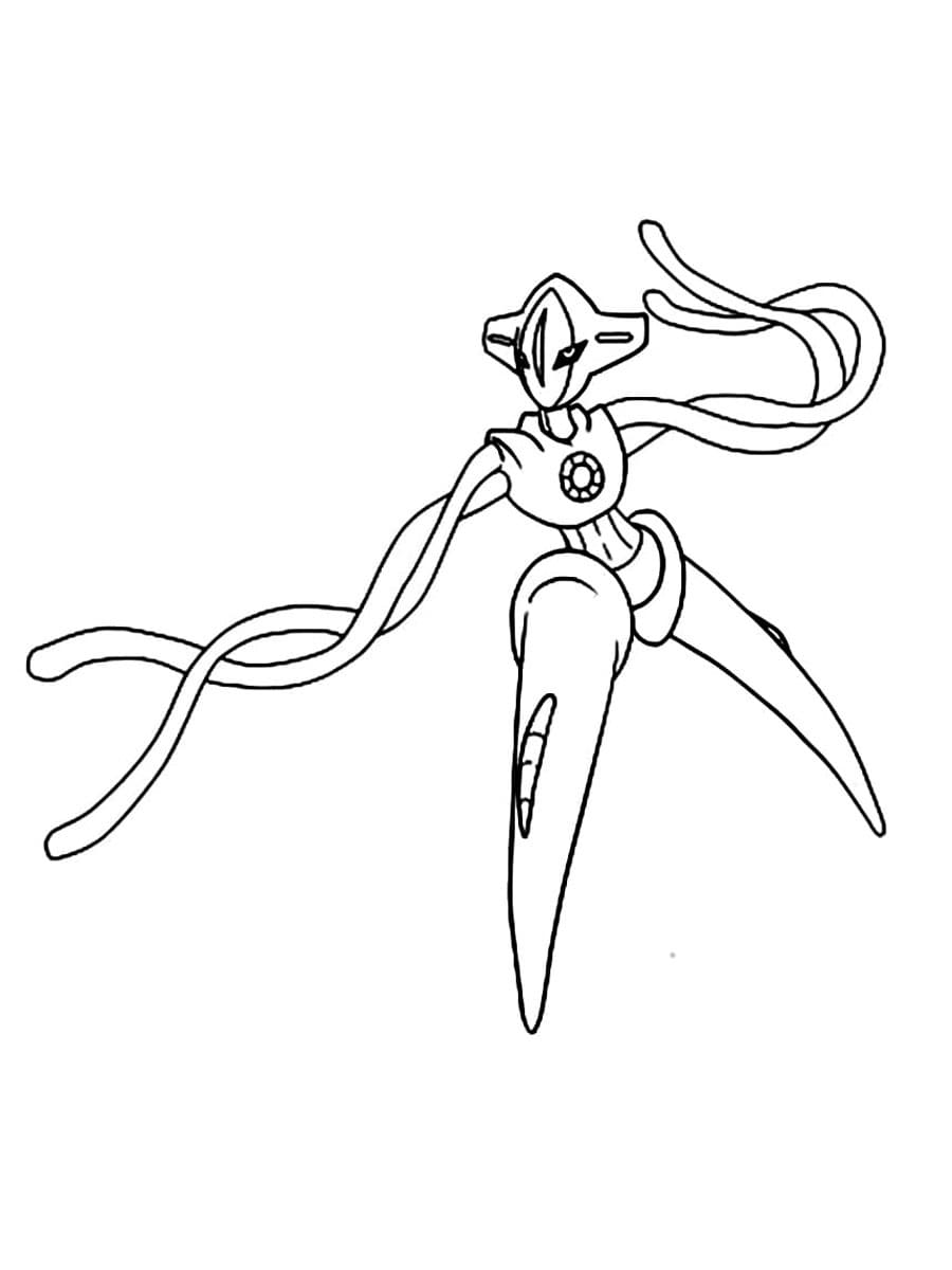 10 Deoxys Pokémon Coloring Page: A Cosmic Adventure for Artists