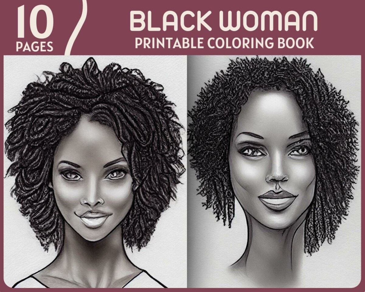 10 Black Women Printable Coloring Pages to Celebrate Black History Month