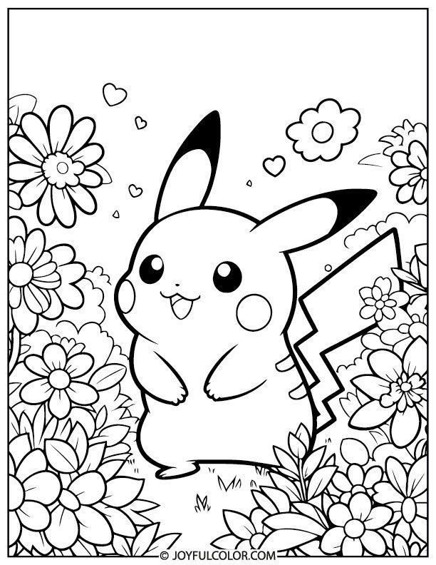 Pikachu Coloring Pages PDF: Download & Enjoy 20 Free Printable! ballscoloringpages.