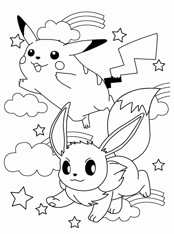 Pokemon Coloring Pages. Join your favorite Pokemon on an Adventure!