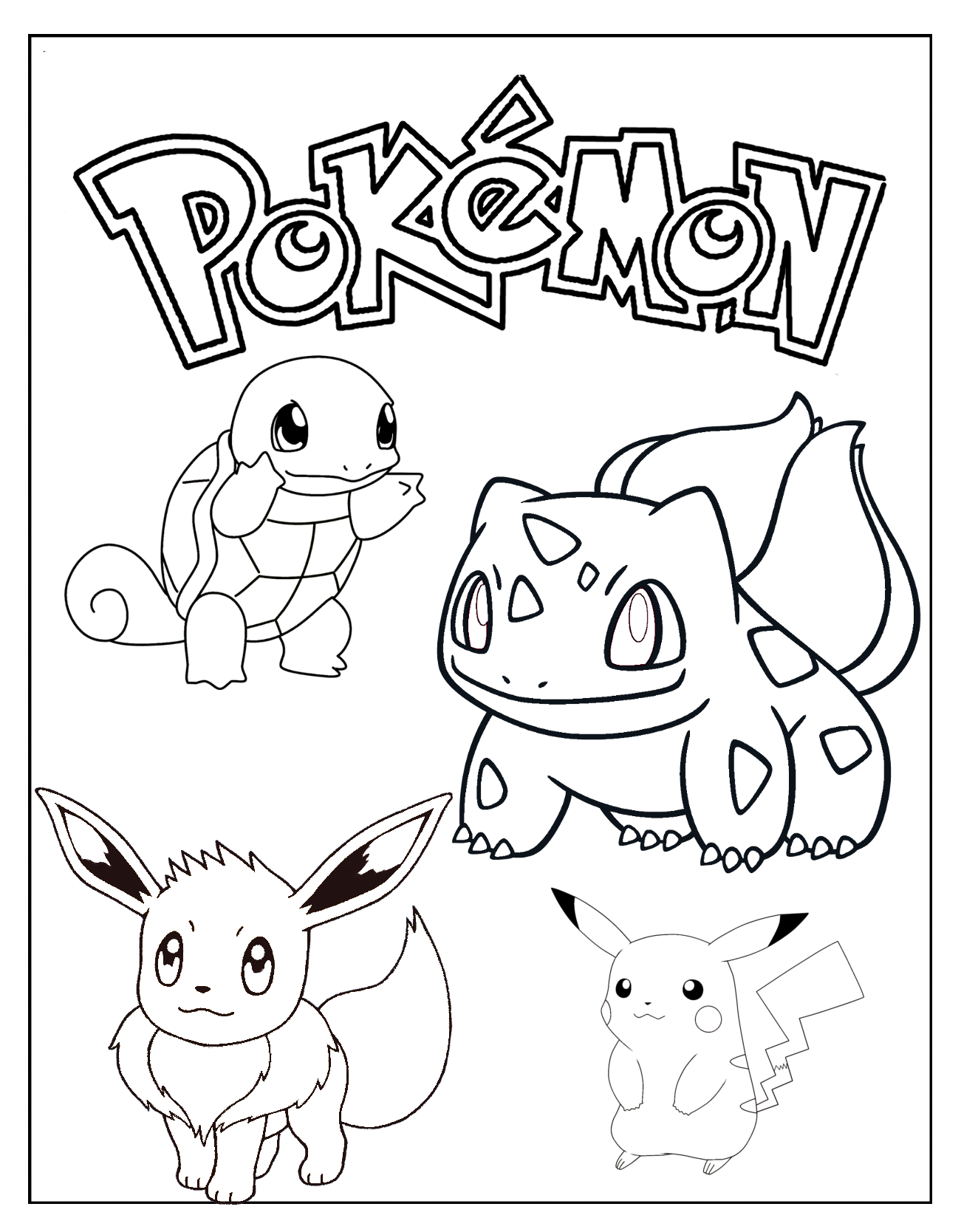 Realistic Pokemon Coloring Pages Free Printable 27