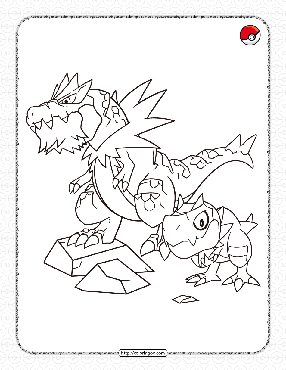 10 Rock Type Pokemon Coloring Pages for Creative and Educational Fun
