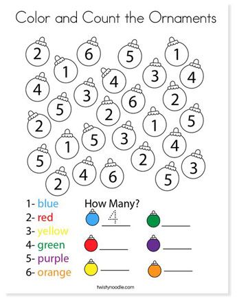 10+ Christmas Color by Number Easy Printable 3