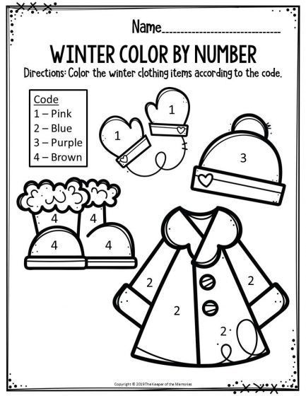 10+ Christmas Color by Number Easy Printable 9