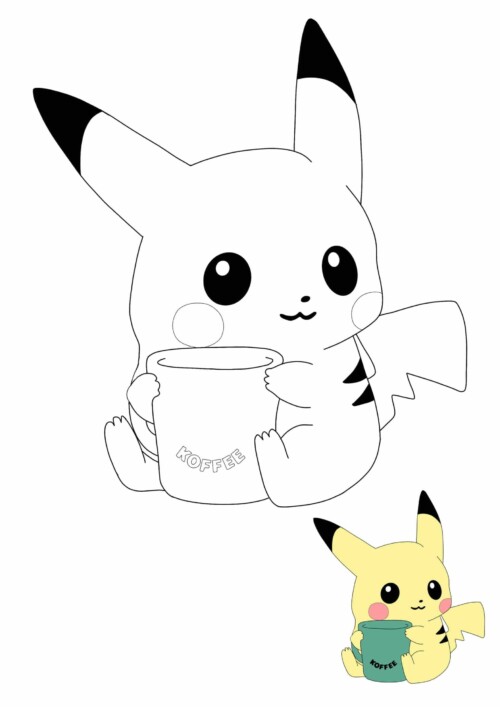 11+ Pikachu Coloring Pages Free Printable 1