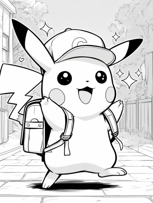 11+ Pikachu Coloring Pages Free Printable 10