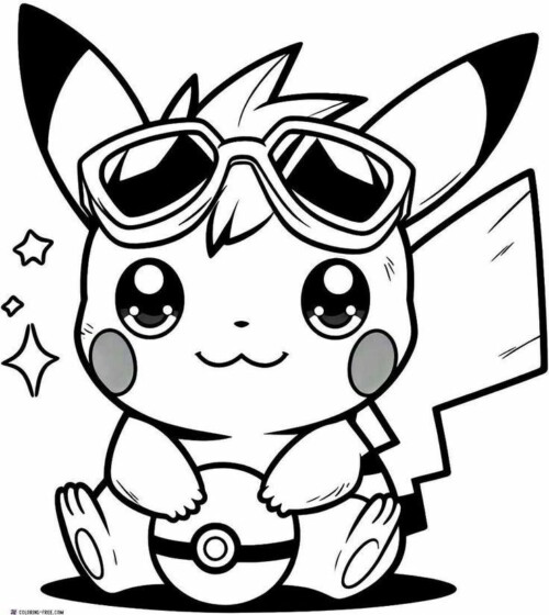 11+ Pikachu Coloring Pages Free Printable 2