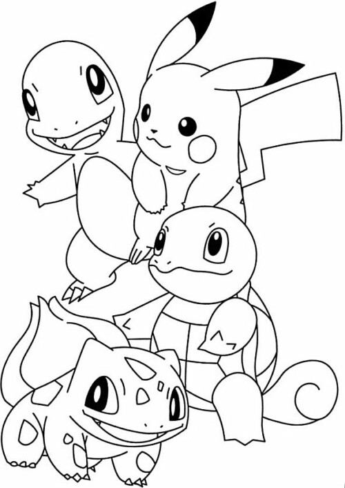 11+ Pikachu Coloring Pages Free Printable 4