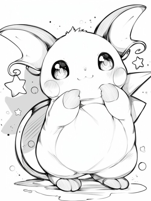 11+ Pikachu Coloring Pages Free Printable 6