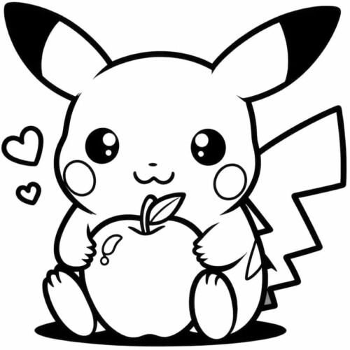 11+ Pikachu Coloring Pages Free Printable 7