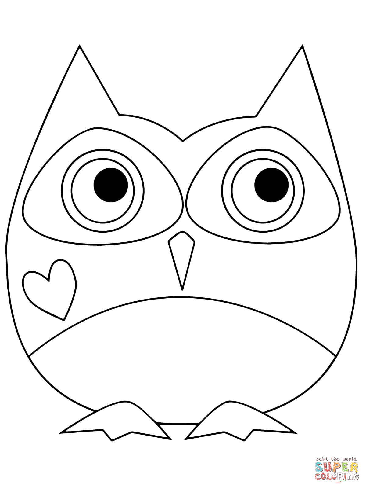 31+ Adorable Owl Coloring Printables for Kids’ Valentine Fun