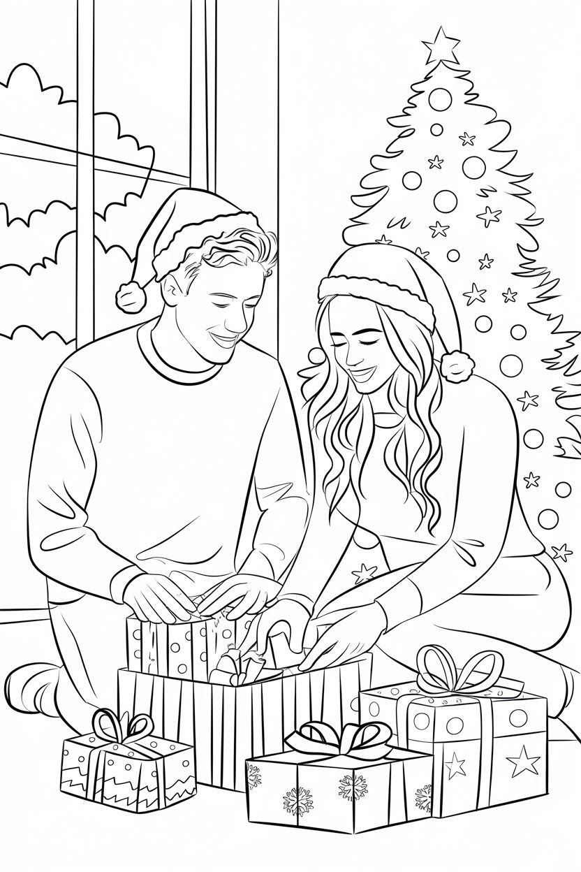 31+ Delightful Valentines Couple Coloring Pages for Kids & Adults